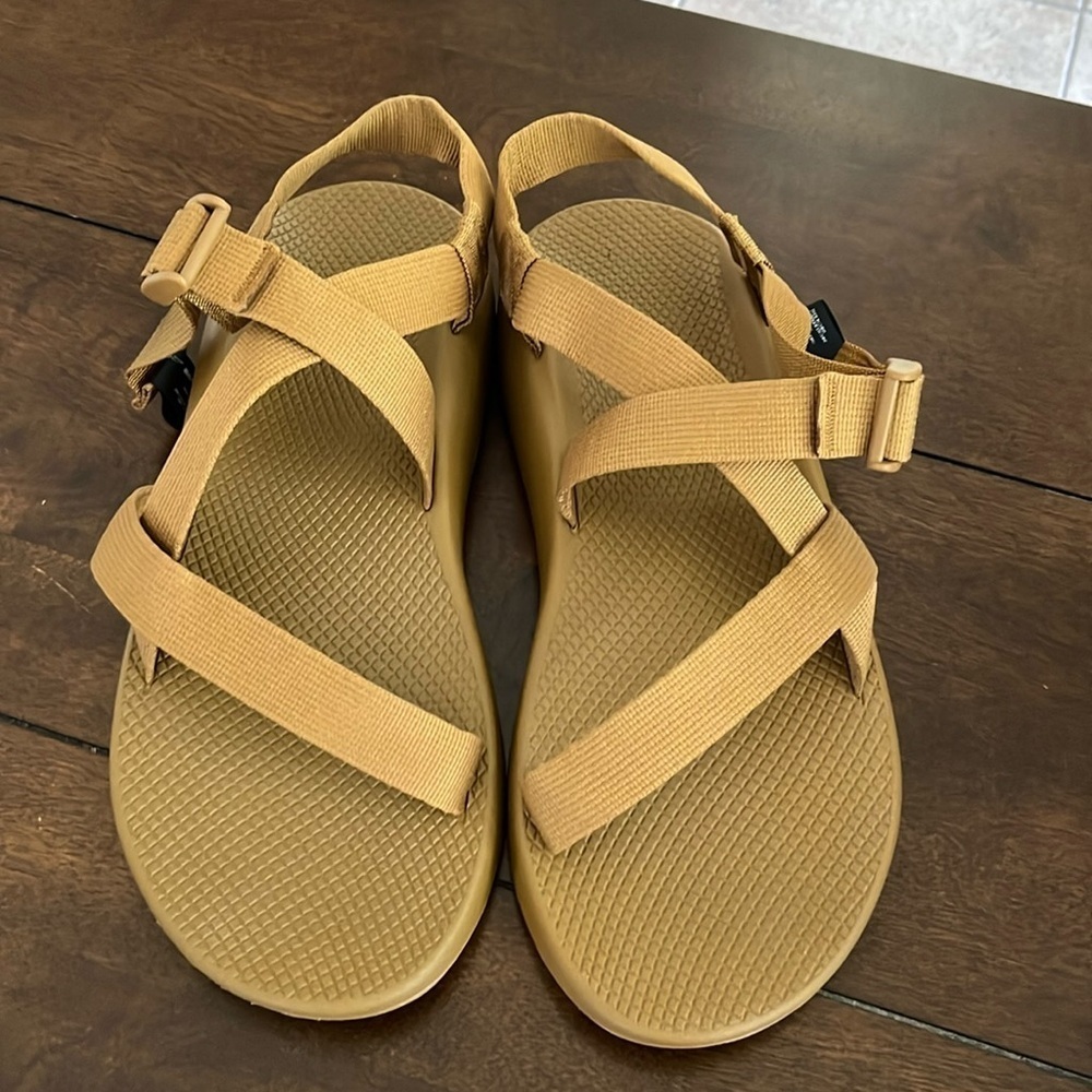 Chaco Men's Sandals in Tan/Camel with Adjustable Straps